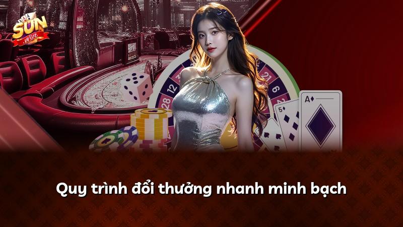 Quy trình đổi thưởng nhanh minh bạch
